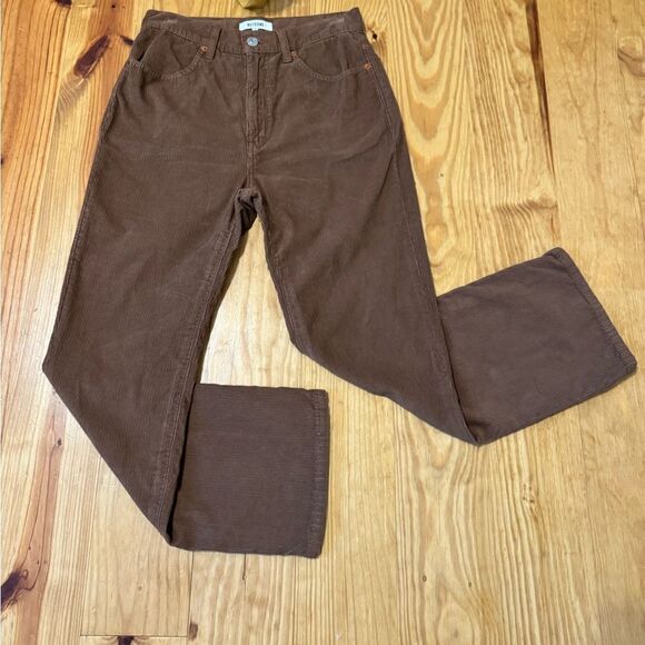 Re/done Redone 70s Flared Corduroy Trousers Women’s Size 26 Ginger Cord - Picture 2 of 11